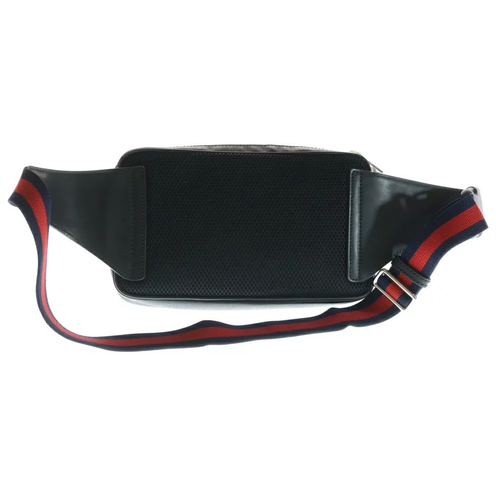 GUCCI GG Supreme Waist Bag Body Bum Crossbody Belt Black - Picture 2 of 6